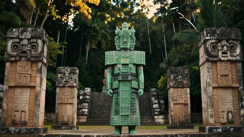 Ajaw Maya majestuoso en Yaxchilán