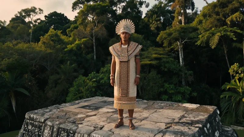 Majestuoso gobernante Maya en El Mirador
