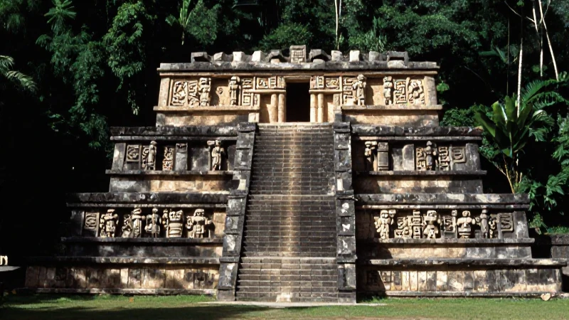 Zonas arqueológicas de los mexicas: descubre Los Melones 16 Sacerdotes Mexica en templo de selva