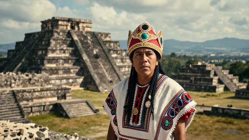 Cuáles son las zonas arqueológicas y lugares únicos de Michoacán 40 Noble Purépecha ante pirámide ancestral