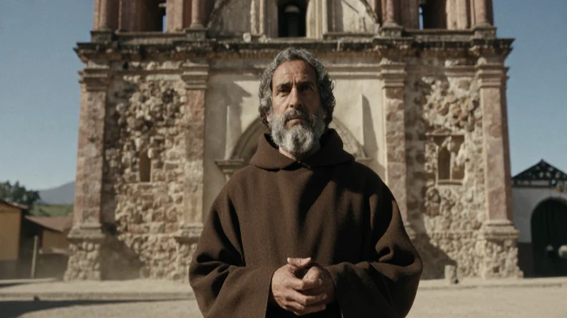 Zumárraga: Biografía de Fray Juan, Primer Obispo de México 251 Friar de siglo XVI ante iglesia colonial mexicana